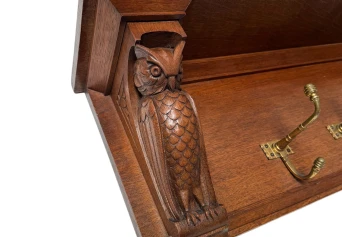 Arts & Crafts Wall Coat Rack by Kobus de Graaff, 1900s